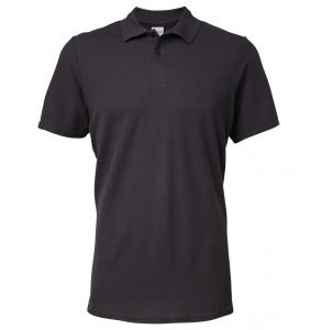 mens polo charcoal