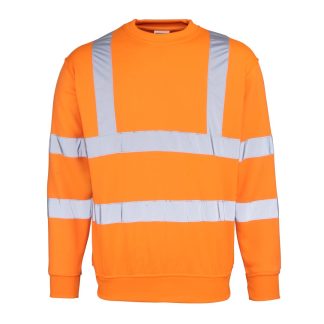 orange hi-vis sweatshirt