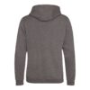 zipped hoody charcoal reverse