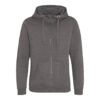 zipped hoody charcoal