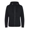 zipped hoody black