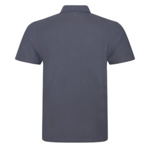 solid grey polo back