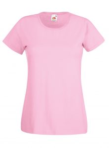 lady fit tee pink