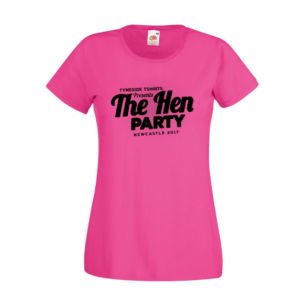 Hen Party Lady Fit T-shirt – Tyneside T-shirts