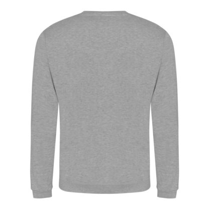 heather grey sweatshirt back