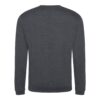 solid grey sweatshirt back