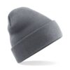Cuffed Beanie graphite grey