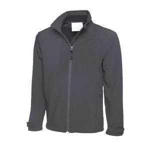 grey softshell jacket