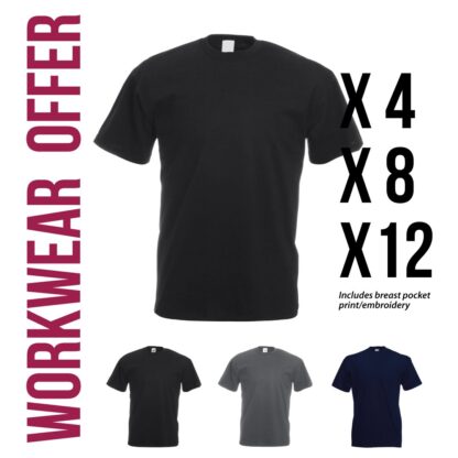 workwear tshirt pack offer