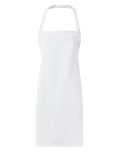 3 pocket bib apron white