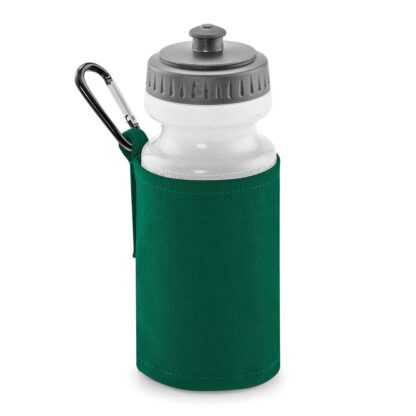bottle green water bottle and holder