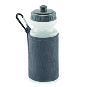 graphite grey water bottle and holder