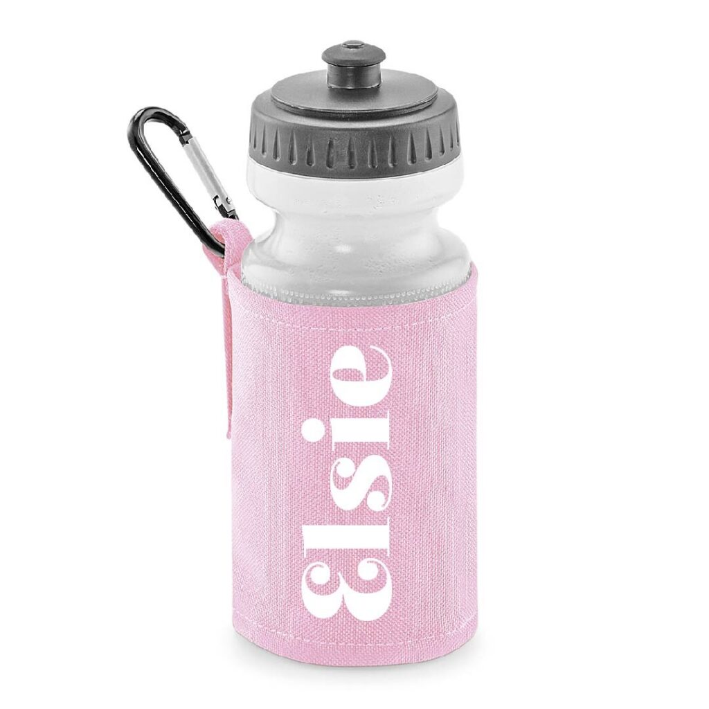 water bottle with holder personalised