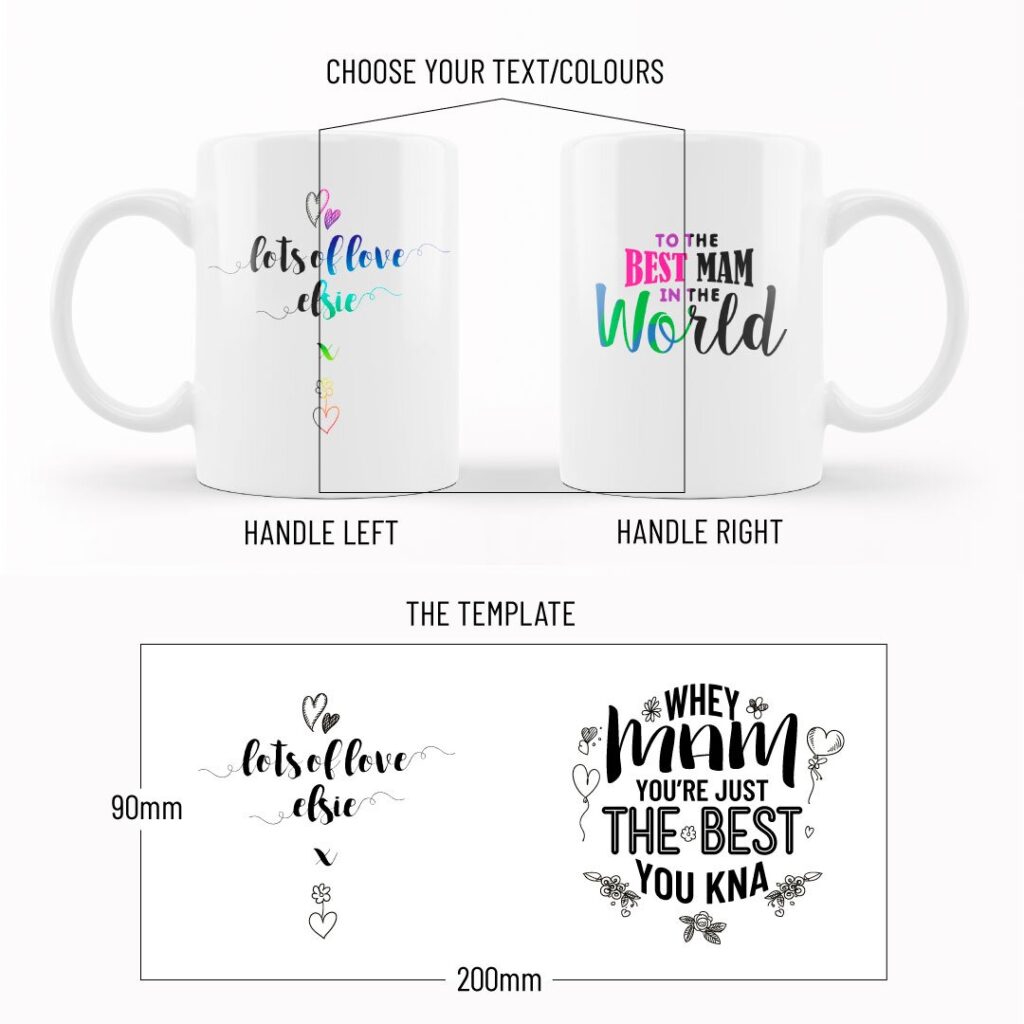 mug proof and template