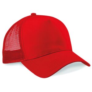 snapback trucker cap red