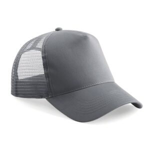 snapback trucker cap graphite grey