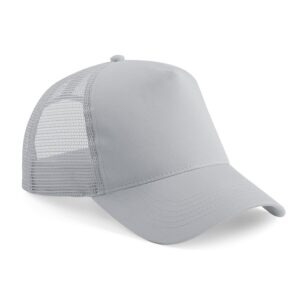 snapback trucker cap light grey