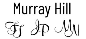 murray hill monogram font