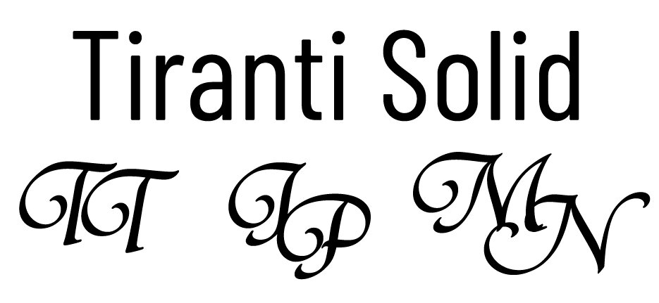 tiranti solid monogram font