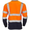 hi vis sweatshirt two tone orange blue