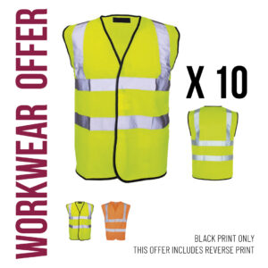 workwear hi vis vest pack offer