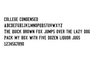 college font
