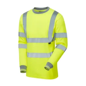 long sleeve t-shirt hi vis yellow front